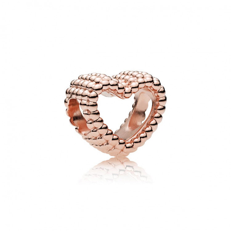 Pandora Offenes Metallperlen Herz Charm - 787516 - Luxoia