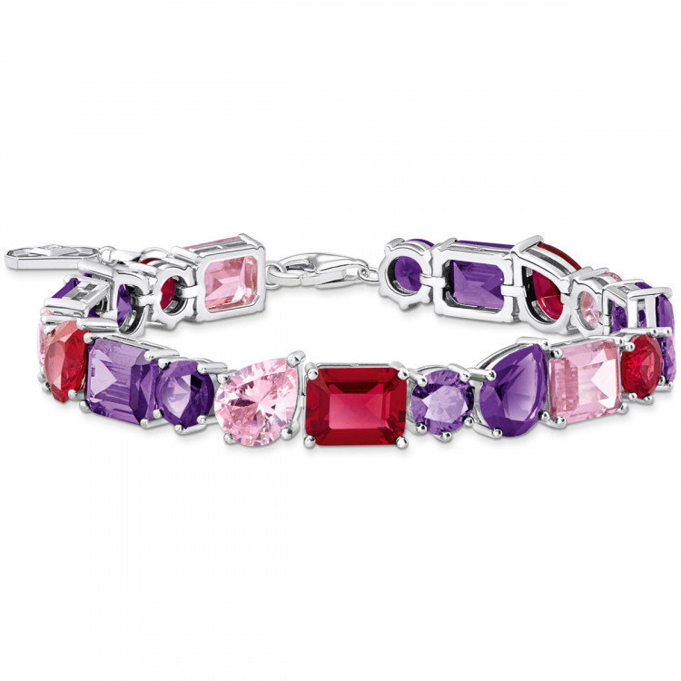 Silber Armband Mit Bunten Steinen