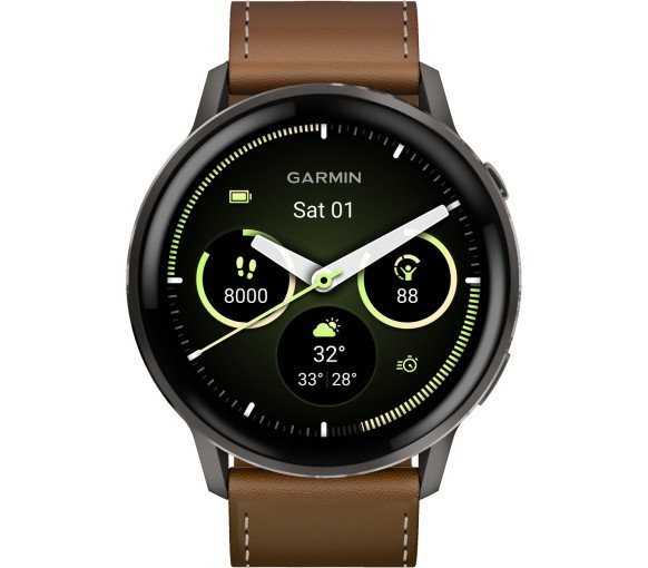 Luxoia - Garmin Venu 4 Slate Black Brown (45 mm) - 010-03014-03