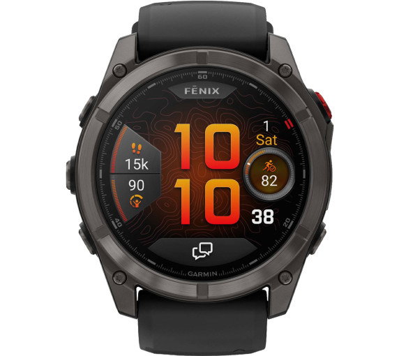 Luxoia - Garmin Fenix 8 Pro Amoled Sapphire Carbon Black Grey (51 mm) - 010-03199-01