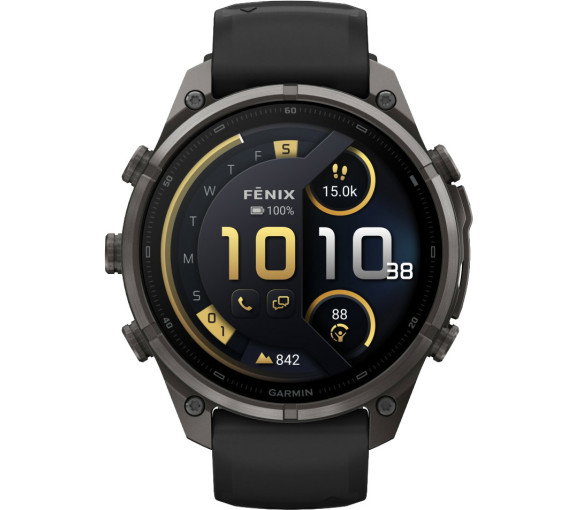 Luxoia - Garmin Fenix 9 Pro inReach Amoled Carbon Gray Titanium Black (47 mm) - 010-04336-11