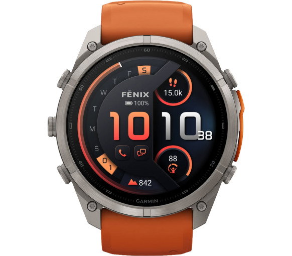 Luxoia - Garmin Fenix 9 Pro inReach Amoled Titanium Autumn Orange (51 mm) - 010-04337-01