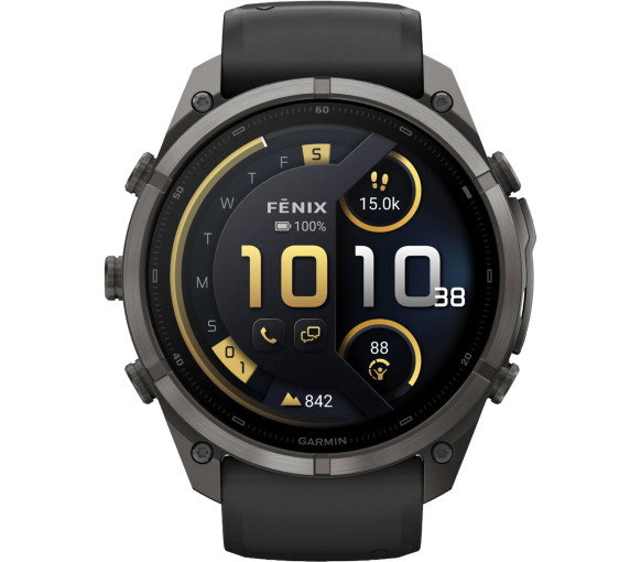 Luxoia - Garmin Fenix 9 Pro inReach Amoled Carbon Gray Titanium Black (51 mm) - 010-04337-11