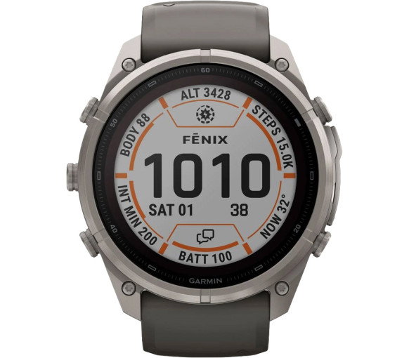 Luxoia - Garmin Fenix 9 Pro inReach Solar Titanium Pebble Gray (51 mm) - 010-04339-01