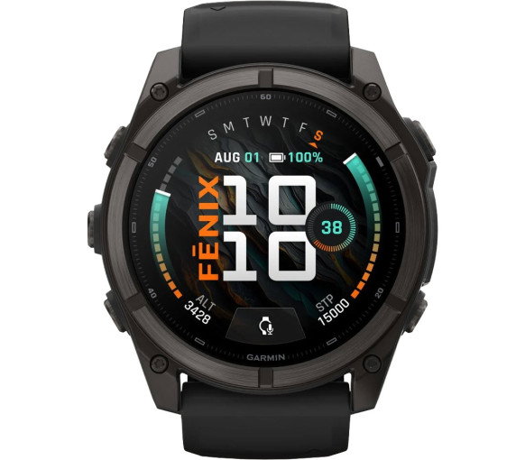 Luxoia - Garmin Fenix 9 Amoled Carbon Gray Titanium (51 mm) - 010-04763-11