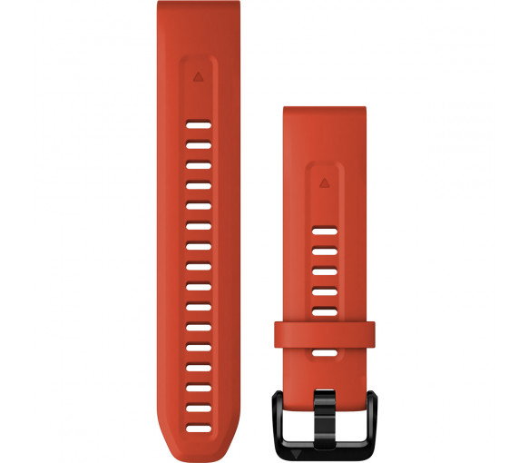 Luxoia - Garmin QuickFit 20 Flame Red Silicone Band - 010-13102-02