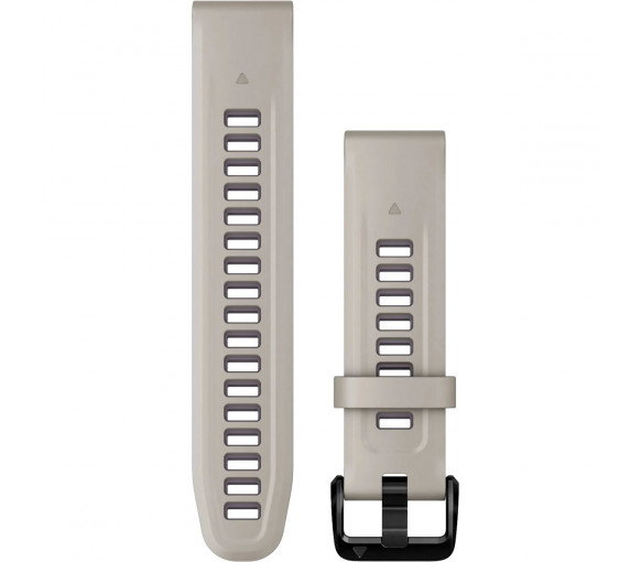 Luxoia - Garmin QuickFit 20 Light Sand Deep Orchid Silicone Band - 010-13279-05