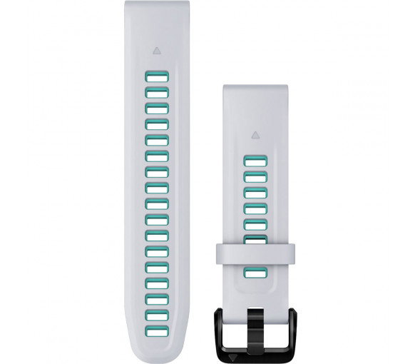 Luxoia - Garmin QuickFit 20 Whitestone Aqua Silicone Band - 010-13279-07