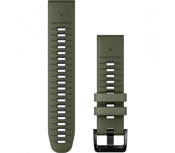 Luxoia - Garmin QuickFit 22 Moss Graphite Silicone Band - 010-13280-07