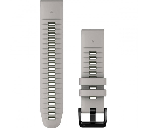 Luxoia - Garmin QuickFit 22 Fog Gray Moss Silicone Band - 010-13280-08