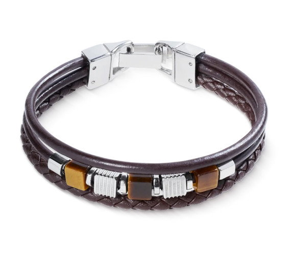 Luxoia - Coeur de Lion Steel Cubes Armband - 0921/30-1100