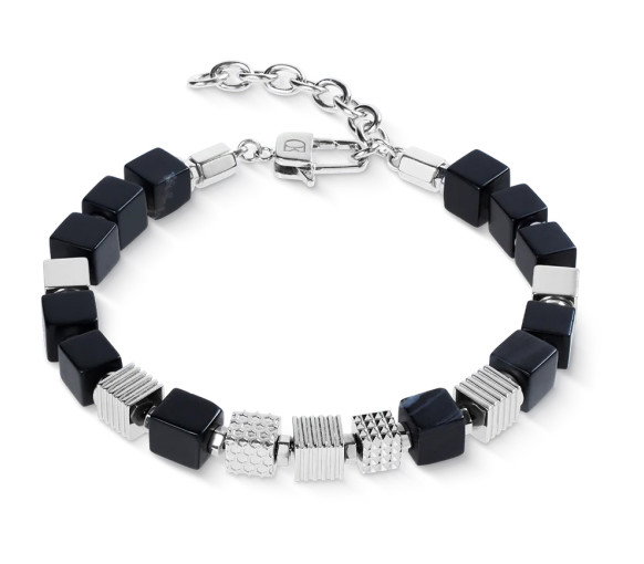 Luxoia - Coeur de Lion Graphic Cubes Armband - 0925/30-1317