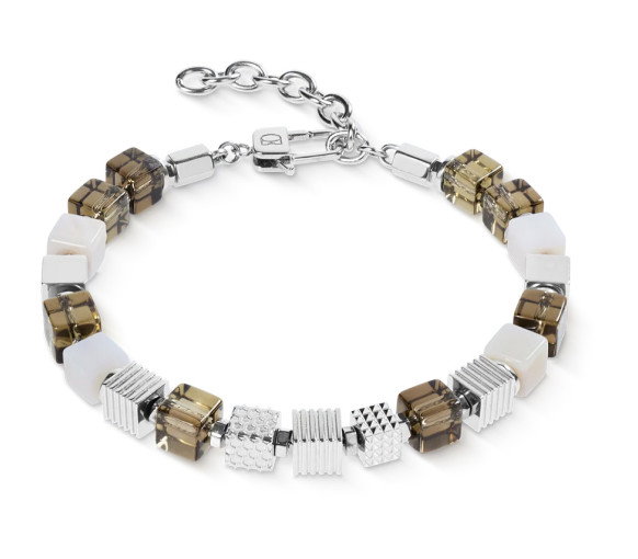 Luxoia - Coeur de Lion Graphic Cubes Armband - 0925/30-1711