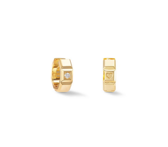 Luxoia - Coeur de Lion Statement Sparkling Creolen - 1011/23-1600