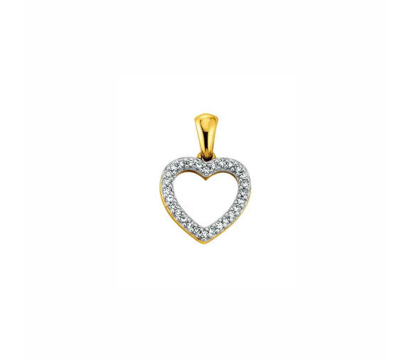 Luxoia - Luxoia Gold Classics Anhänger Gelbgold 750/18k Herz Diamant - 1156.08890/0002