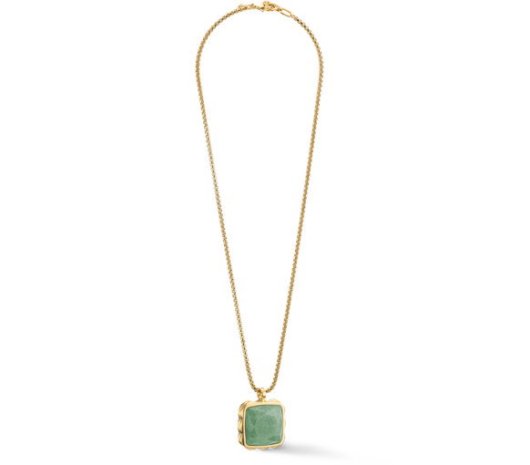 Luxoia - Coeur de Lion Amulett Spikes Square Halskette - 1200/10-0516