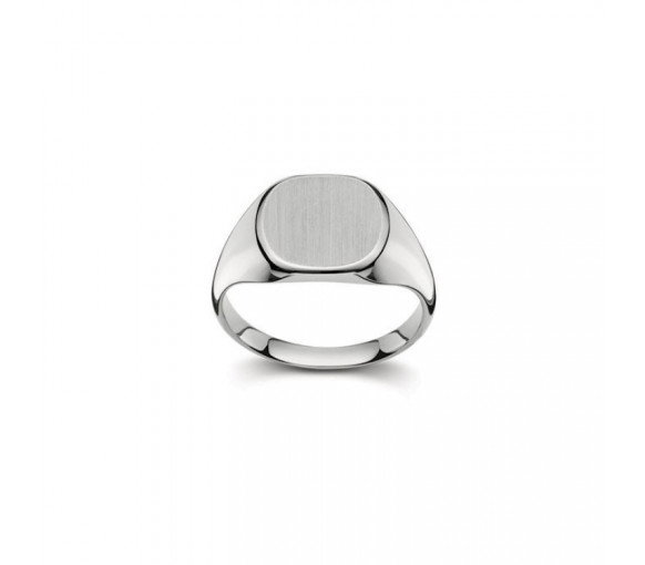 Luxoia - HK Gold Classics Plattenring Weissgold 750/18k