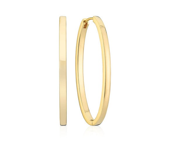 Luxoia - Sif Jakobs Ellisse Pianura Medio Ohrringe - SJ-E2313-YG