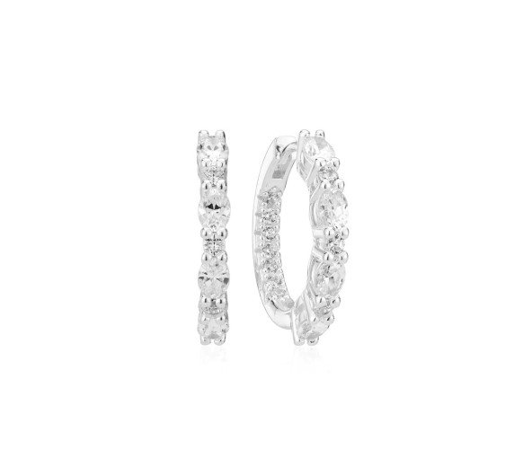 Luxoia - Sif Jakobs Ellera Ovale Grande Ohrringe - SJ-E2413-CZ