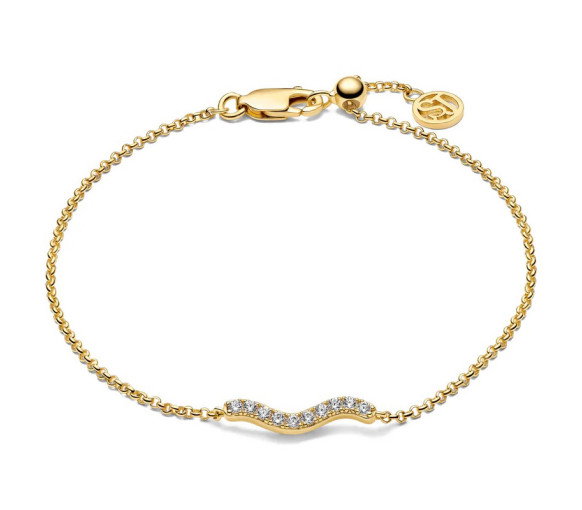 Luxoia - Sif Jakobs Ellera Waves Armband - SJ-B3859-CZ-YG