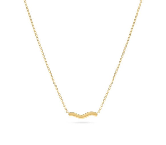 Luxoia - Sif Jakobs Ellera Waves Pianura Halskette - SJ-N3859-YG