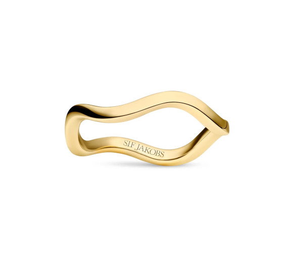 Luxoia - Sif Jakobs Ellera Waves Pianura Ring - SJ-R3869-YG