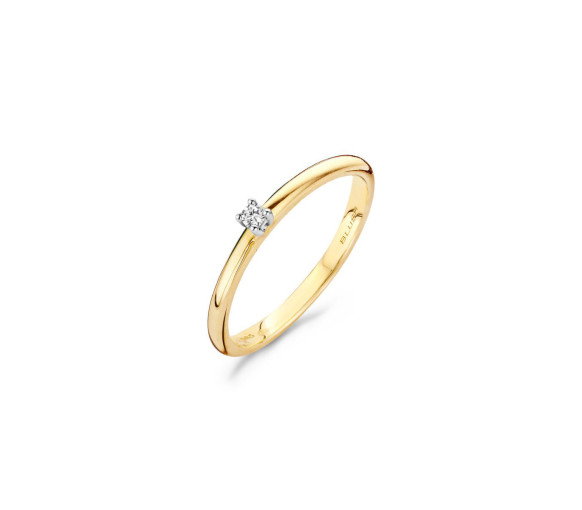 Luxoia - Blush Diamonds Ring 14k Gelbgold und Weissgold - 1600BDI