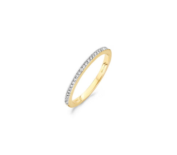 Luxoia - Blush Diamonds Ring 14k Gelbgold und Weissgold - 1607BDI