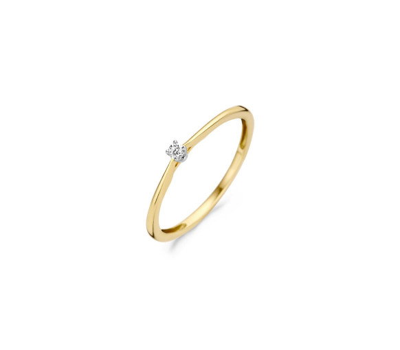 Luxoia - Blush Diamonds Ring 14k Gelbgold und Weissgold - 1620BDI