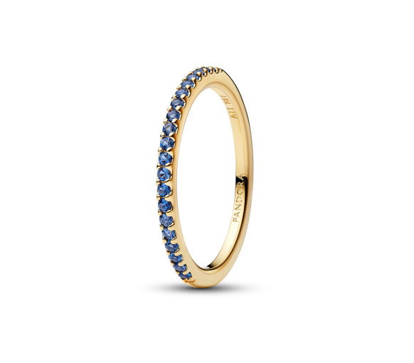 Luxoia - Pandora Sparkling Blue Half Eternity Band Ring - 162999C02