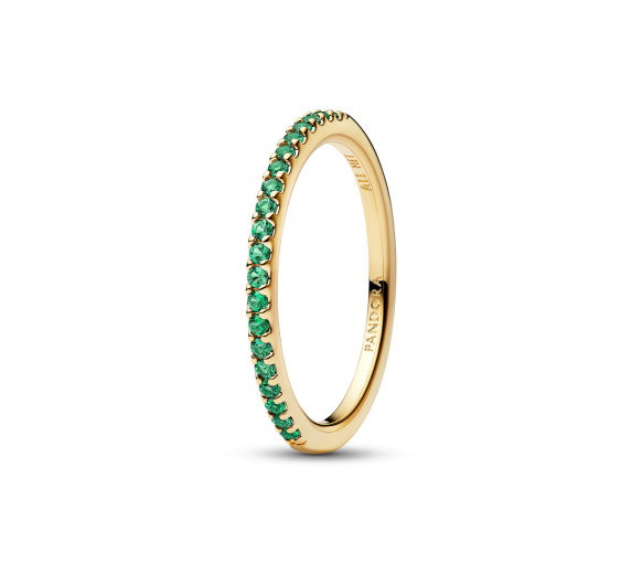 Luxoia - Pandora Sparkling Green Half Eternity Band Ring - 162999C03