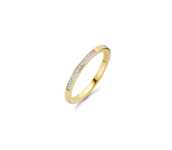 Luxoia - Blush Diamonds Ring 14k Gelbgold und Weissgold - 1630BDI