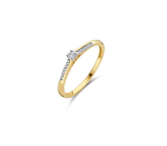 Luxoia - Blush Diamonds Ring 14k Gelbgold - 1639YDI
