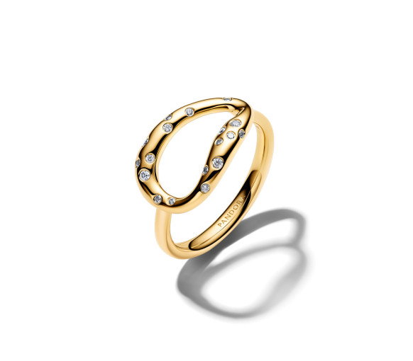 Luxoia - Pandora Organically Shaped Stone Set Statement Ring - 164676C01