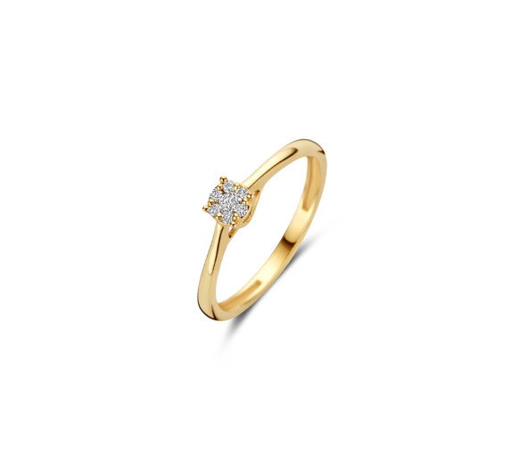 Luxoia - Blush Diamonds Ring 14k Gelbgold - 1665YDI