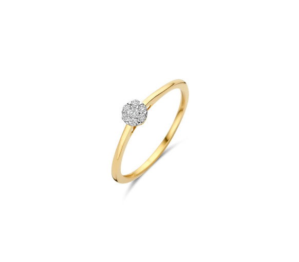 Luxoia - Blush Diamonds Ring 14k Gelbgold und Weissgold - 1680BDI