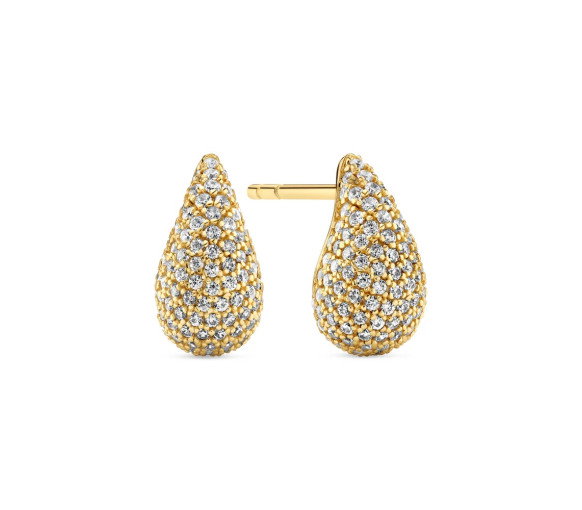 Luxoia - Sif Jakobs Goccia Calare Piccolo Ohrringe - SJ-E2752-CZ-YG