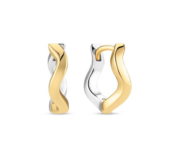 Luxoia - Sif Jakobs Ellera Waves Pianura Medio Ohrringe - SJ-E3859-2YG