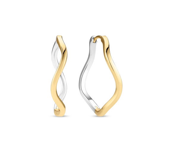 Luxoia - Sif Jakobs Ellera Waves Pianura X-Grande Ohrringe - SJ-E3879-2YG