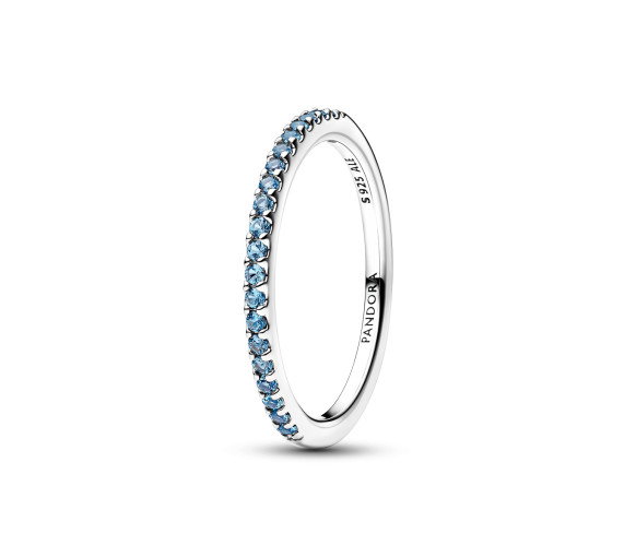 Luxoia - Pandora Sparkling Aquamarine Half-Eternity Band Ring - 192999C03