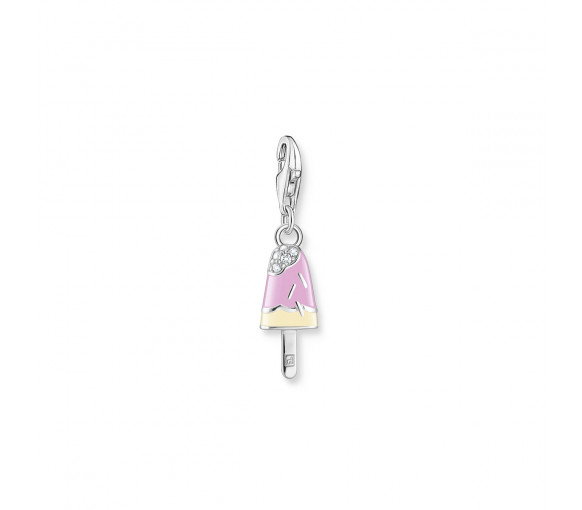 Luxoia - Thomas Sabo Charm-Anhänger Buntes Eis am Stiel mit Weissen Steinen Silber - 1999-041-7