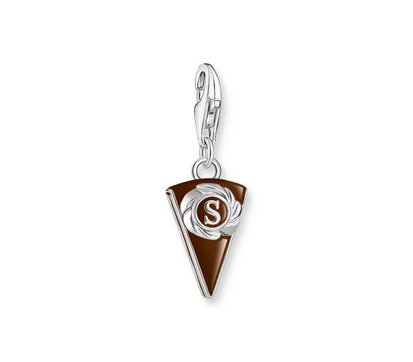 Luxoia - Thomas Sabo Charm-Anhänger Wiener Schokoladentorte Silber - 2086-007-2