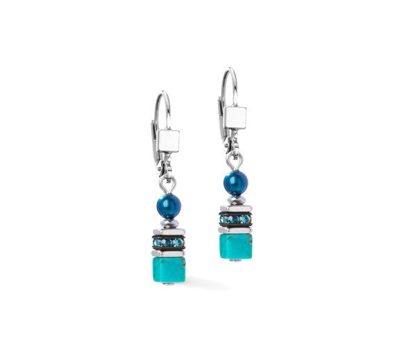 Luxoia - Coeur de Lion Princess Teal Glow Ohrringe - 2103/20-0624