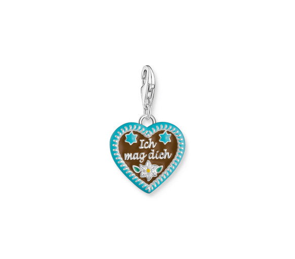 Luxoia - Thomas Sabo Charm-Anhänger buntes Lebkuchenherz Silber - 2114-007-7