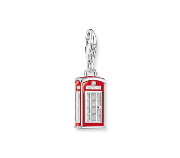 Luxoia - Thomas Sabo Charm-Anhänger rotes London Telefonhäuschen Silber - 2120-041-10