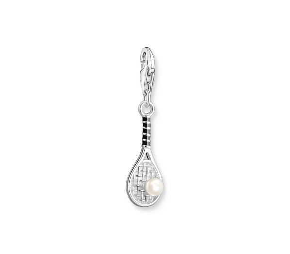 Luxoia - Thomas Sabo Charm-Anhänger Tennisschläger mit weisser Perle Silber - 2173-158-21