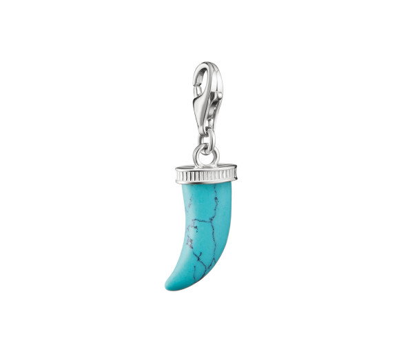 Luxoia - Thomas Sabo Charm-Anhänger Zahn Türkis Original Silber - 2235-404-17