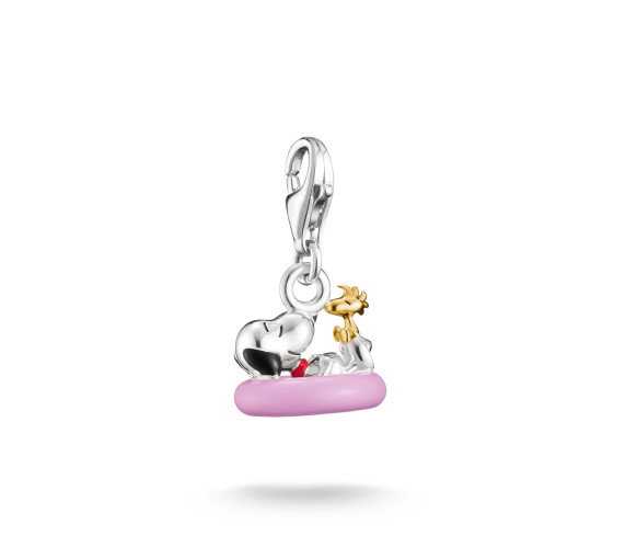 Luxoia - Thomas Sabo Peanuts Charm Snoopy avec Woodstock dans bouée Original - 2244-427-7