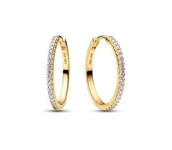 Luxoia - Pandora Sparkling Hoop Earrings - 264652C01