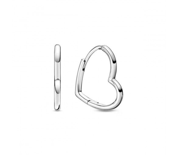Luxoia - Pandora Small Asymmetric Heart Hoop Ohrringe - 298307C00